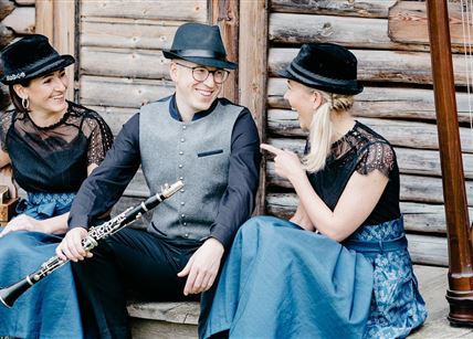 Die drei Musiker von "Die Hoameligen"
